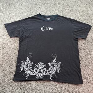 Jose Cuervo Tequila Shirt Mens Extra Large Black Gray Tribal Diego Short Sleeve*